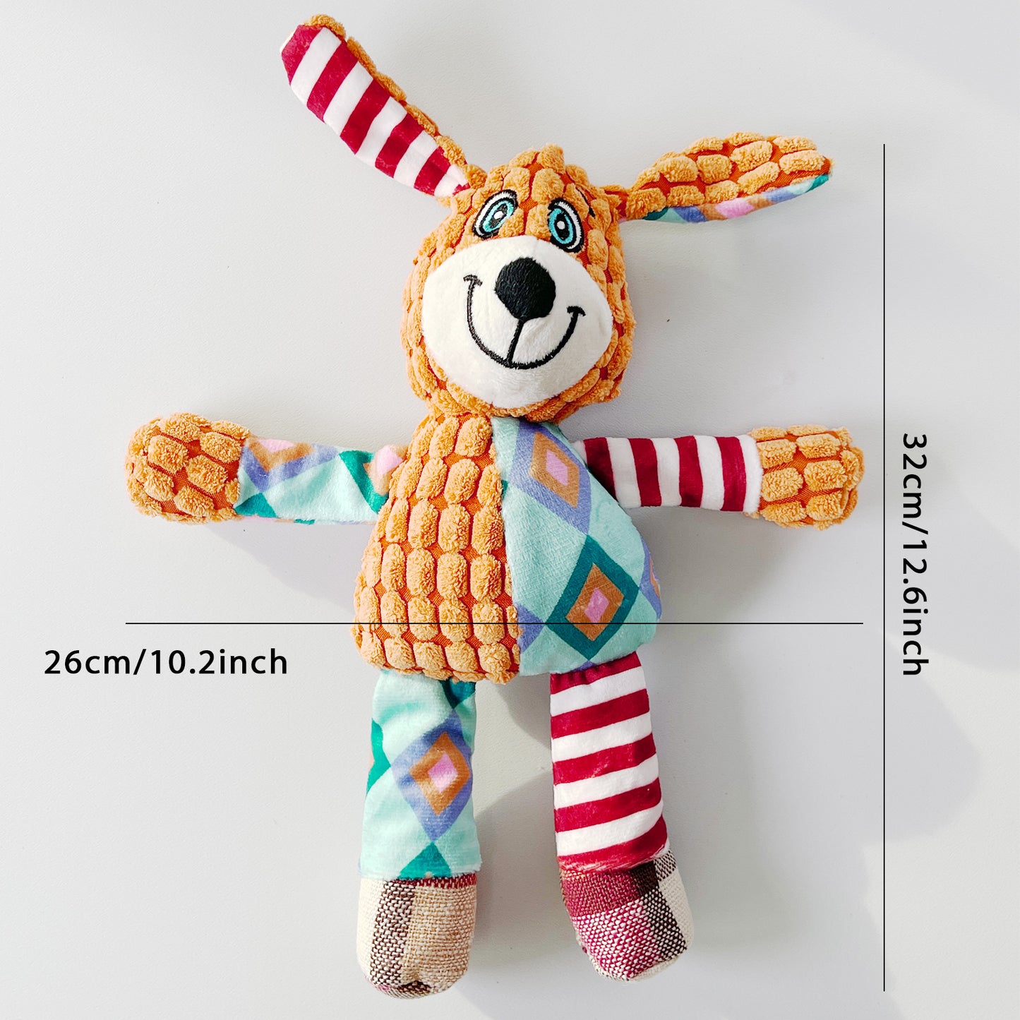 Juguete de Peluche Sonoro para Perros, Súper Resistente y Divertido