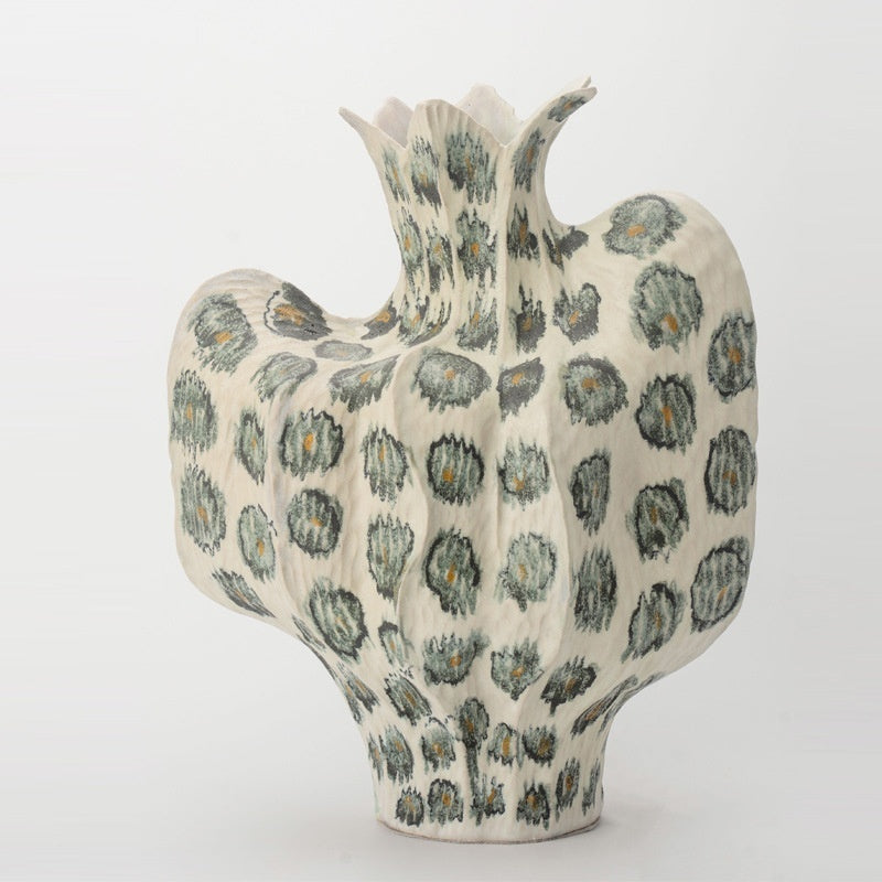 Jarrón Decorativo Retro de Cerámica: Estilo Atemporal