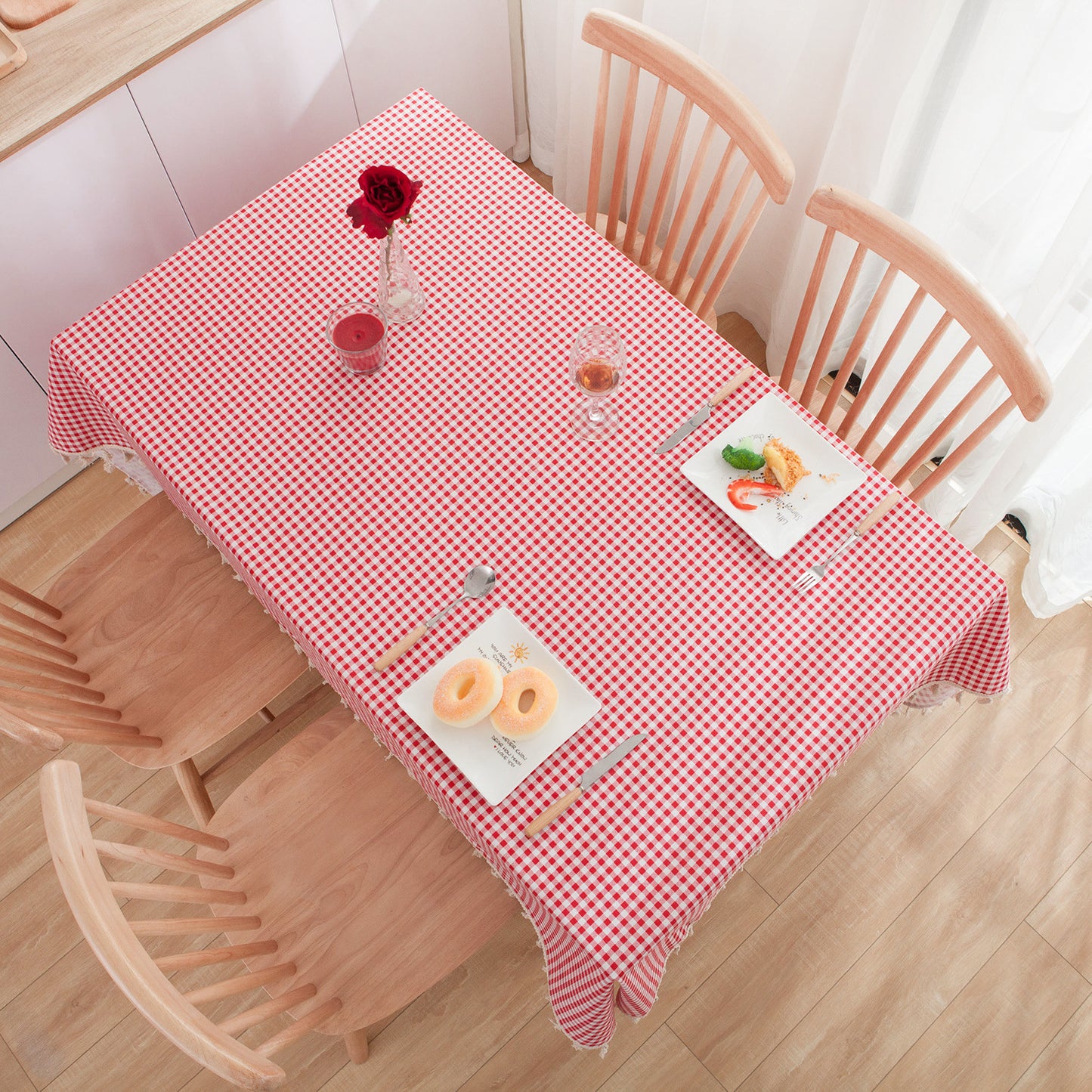 Mantel de Algodón y Lino: Elegancia Diaria en Comedor