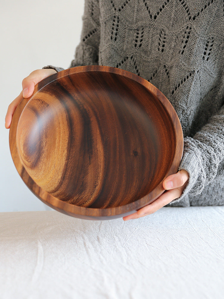 Bowl de Madera Natural: Estilo Cálido para tu Mesa