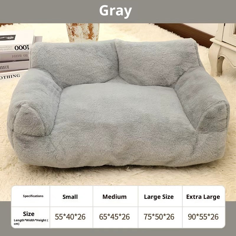Cama Tipo Sofá para Mascotas, Máximo Confort Diario