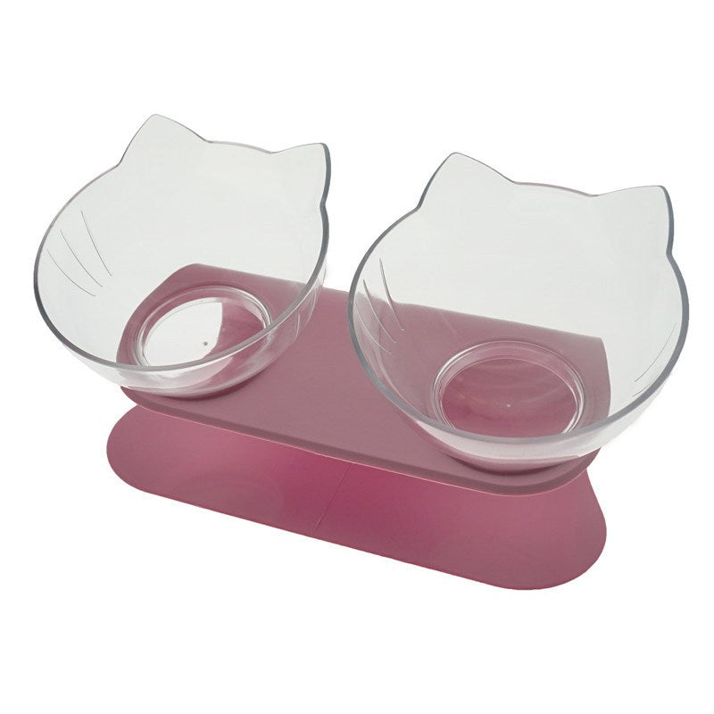 Plato Doble Elevado para Gatos: Cómodo y Saludable