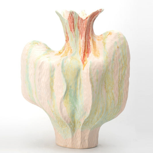 Jarrón Decorativo Retro de Cerámica: Estilo Atemporal