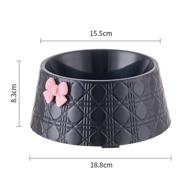 Comedero Elegante con Lazo para Perros y Gatos