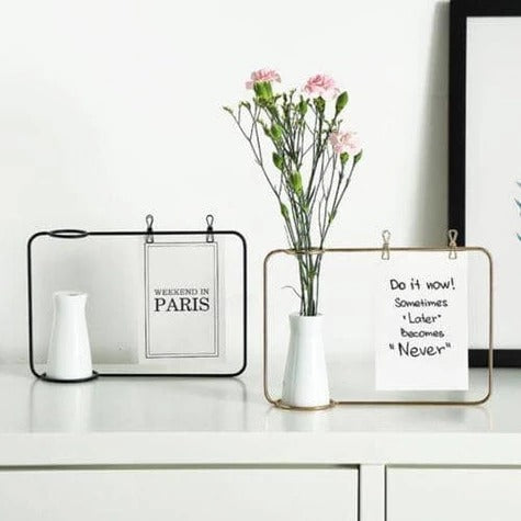 Soporte Decorativo de Fotos en Hierro: Diseño Actual