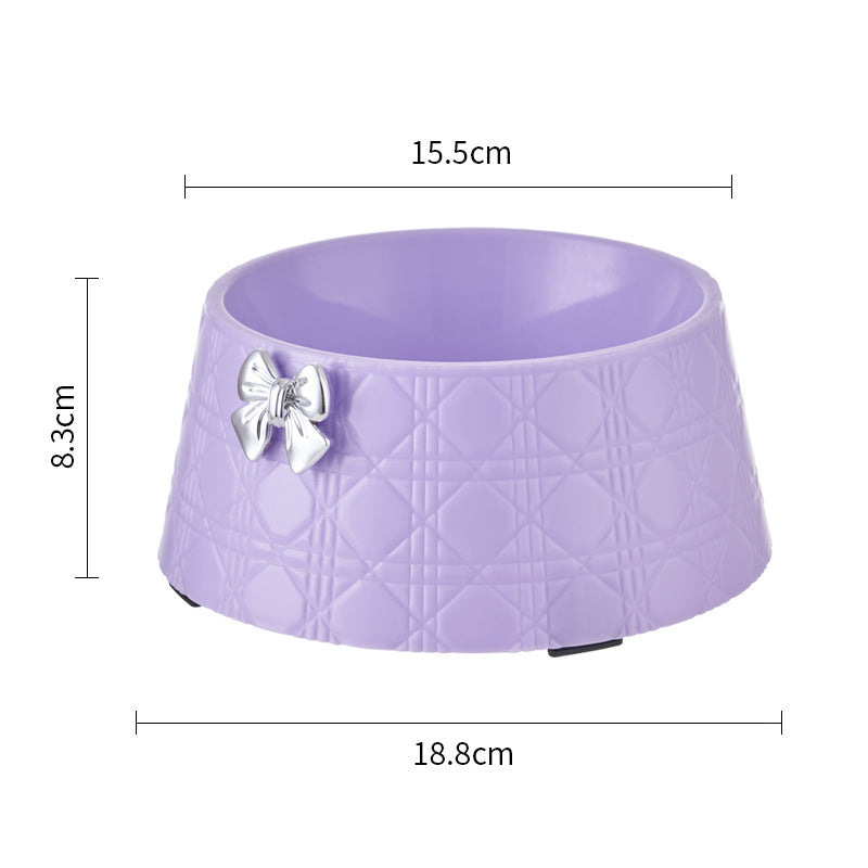 Comedero Elegante con Lazo para Perros y Gatos