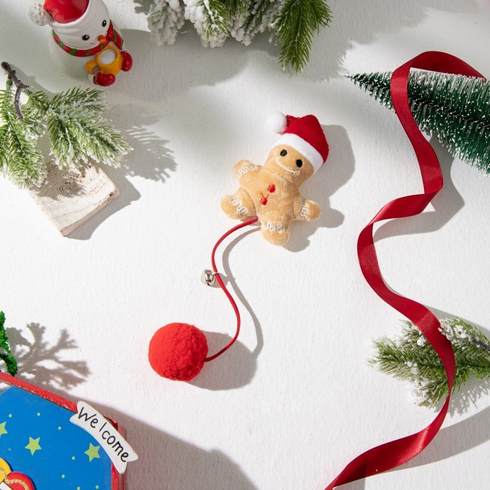 Muñeco Navideño para Gatos que Juegan Sin Parar 🐱🎄