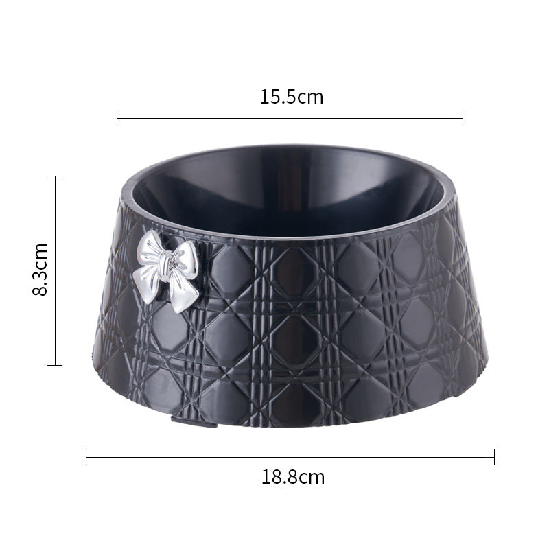 Comedero Elegante con Lazo para Perros y Gatos