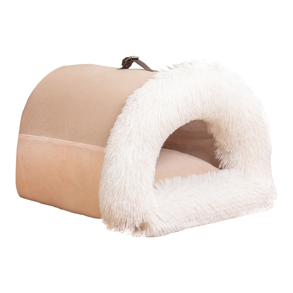Cama Portátil y Cálida para Perros y Gatos