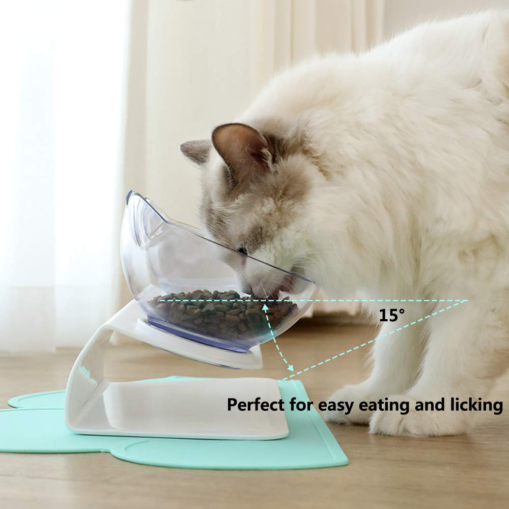 Plato Doble Elevado para Gatos: Cómodo y Saludable