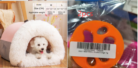 Cama Portátil y Cálida para Perros y Gatos