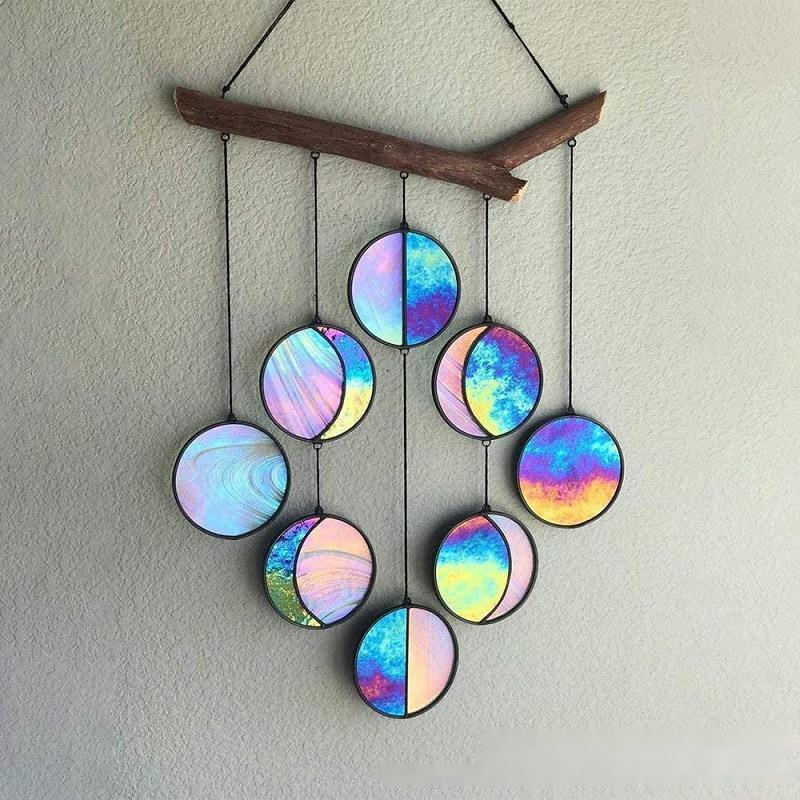 Decoración Lunar Arcoíris para Pared: Encanto Único
