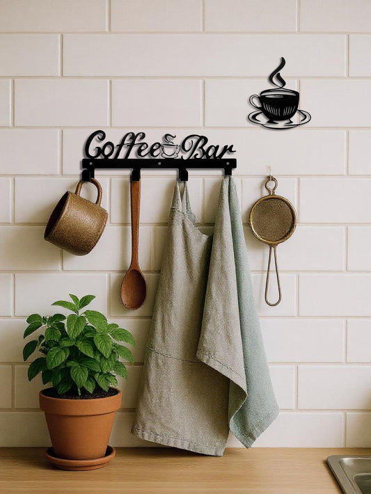 Rack de Café de Pared: Decoración Funcional para Cocina