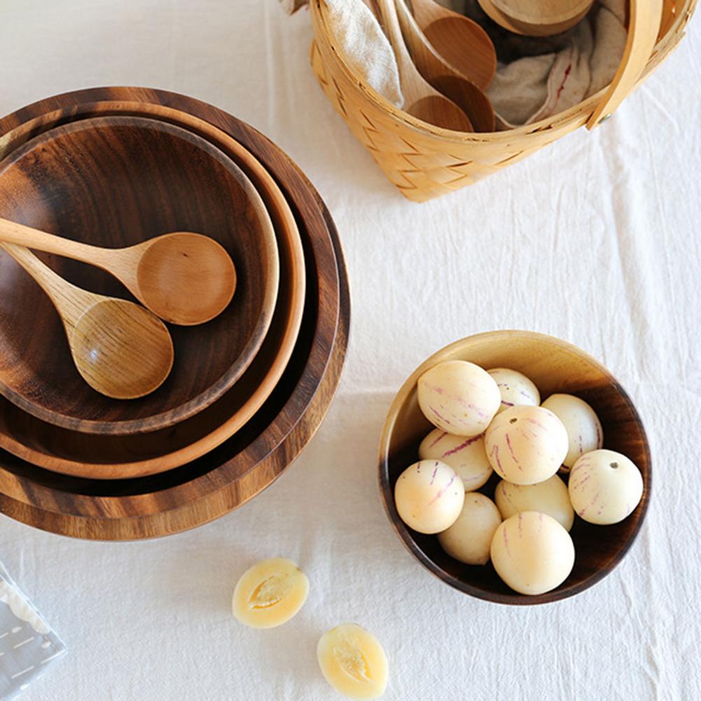 Bowl de Madera Natural: Estilo Cálido para tu Mesa