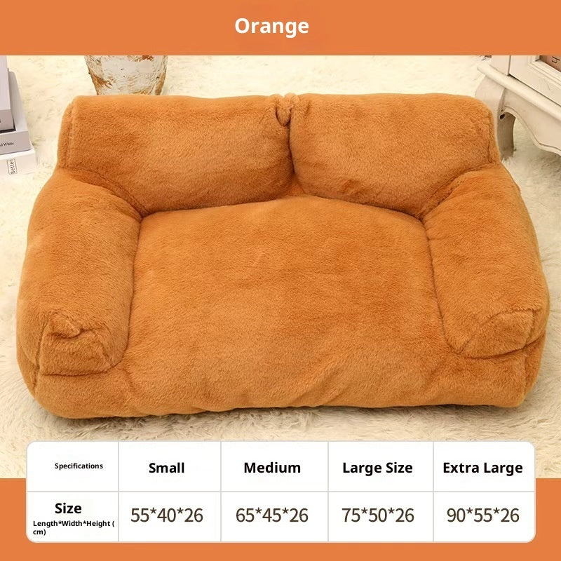 Cama Tipo Sofá para Mascotas, Máximo Confort Diario