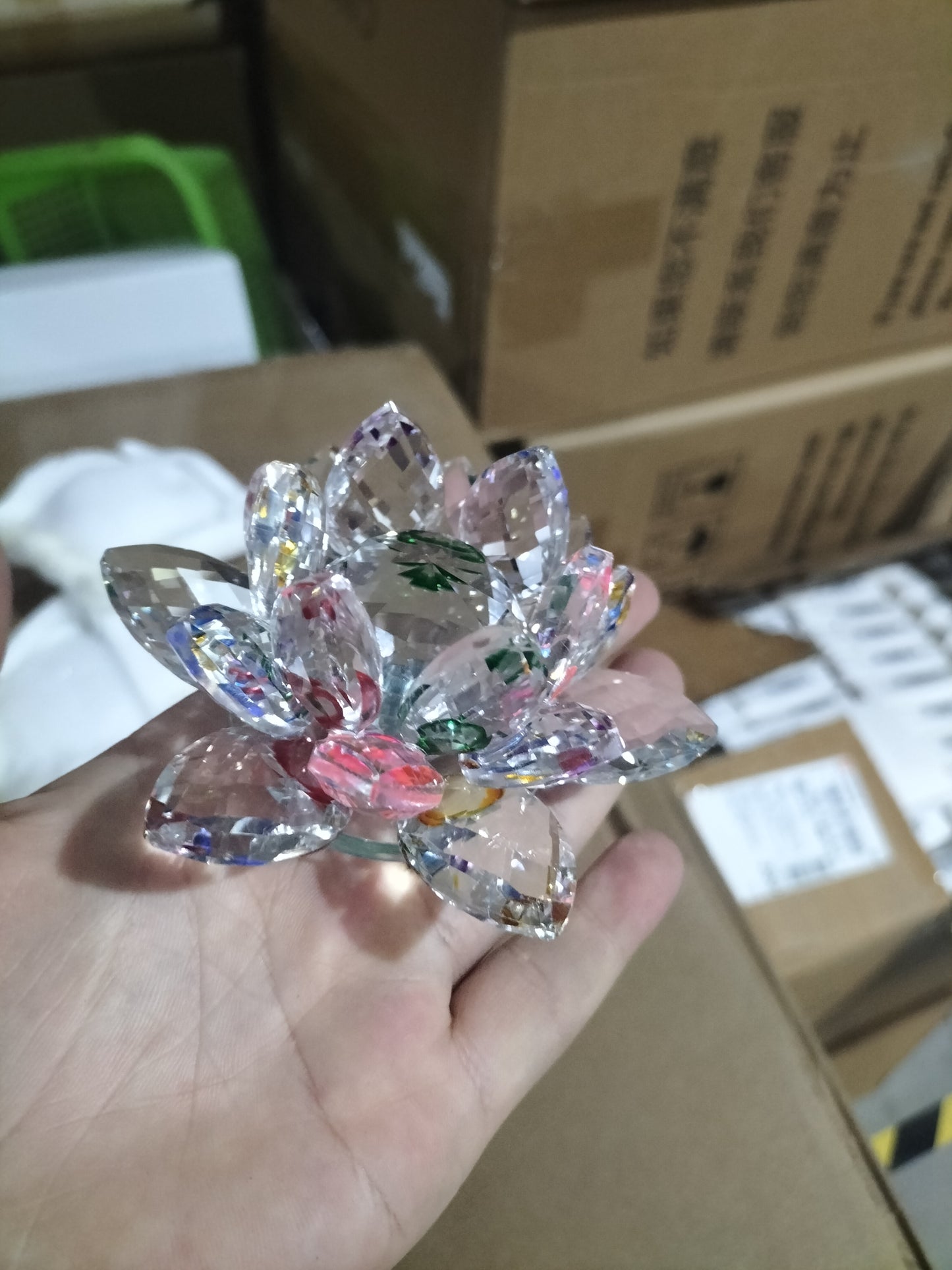 Loto de Cristal Feng Shui para Decorar con Elegancia