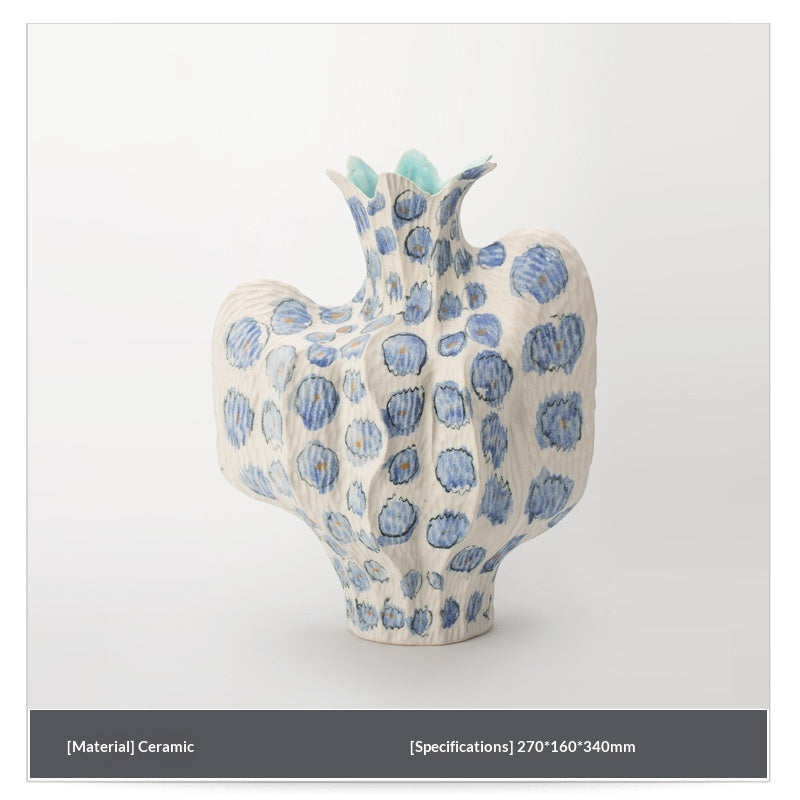 Jarrón Decorativo Retro de Cerámica: Estilo Atemporal