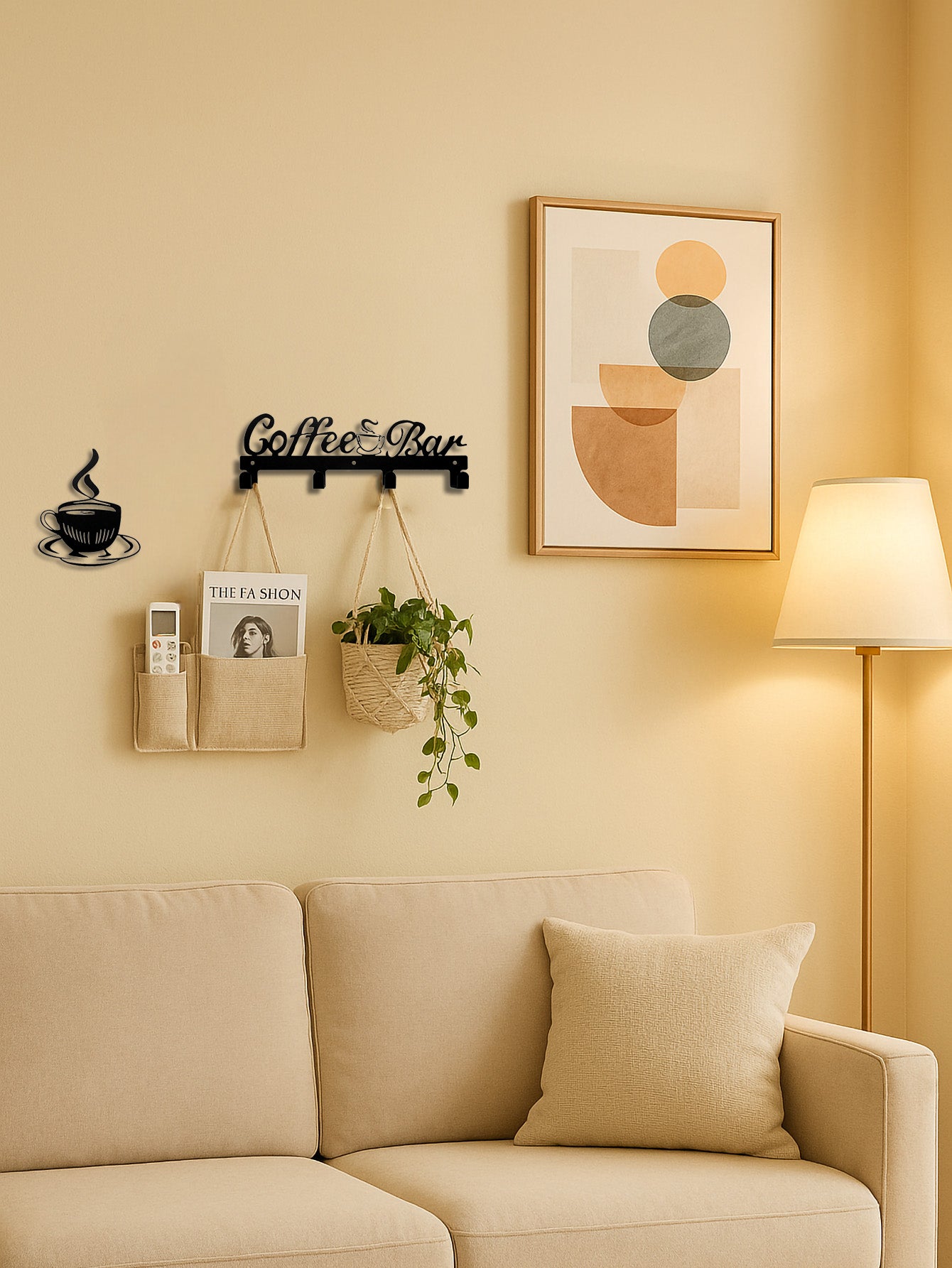 Rack de Café de Pared: Decoración Funcional para Cocina