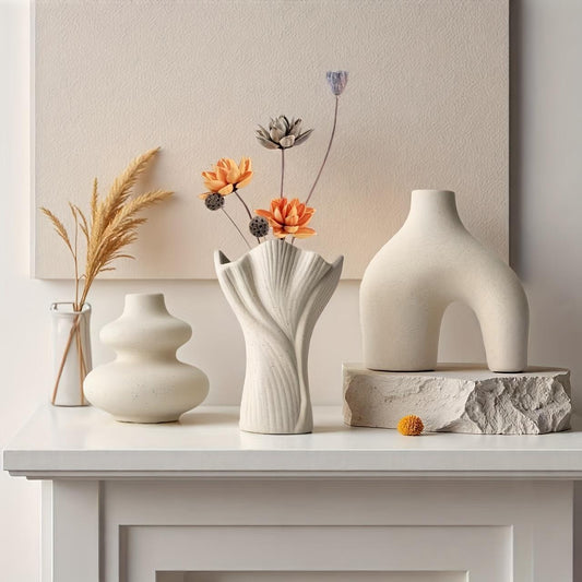Set de Jarrones Bohemios: Estilo Simple y Elegante