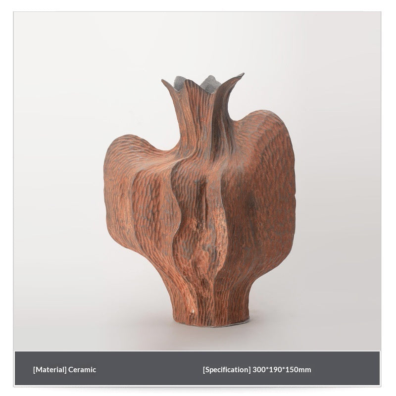 Jarrón Decorativo Retro de Cerámica: Estilo Atemporal