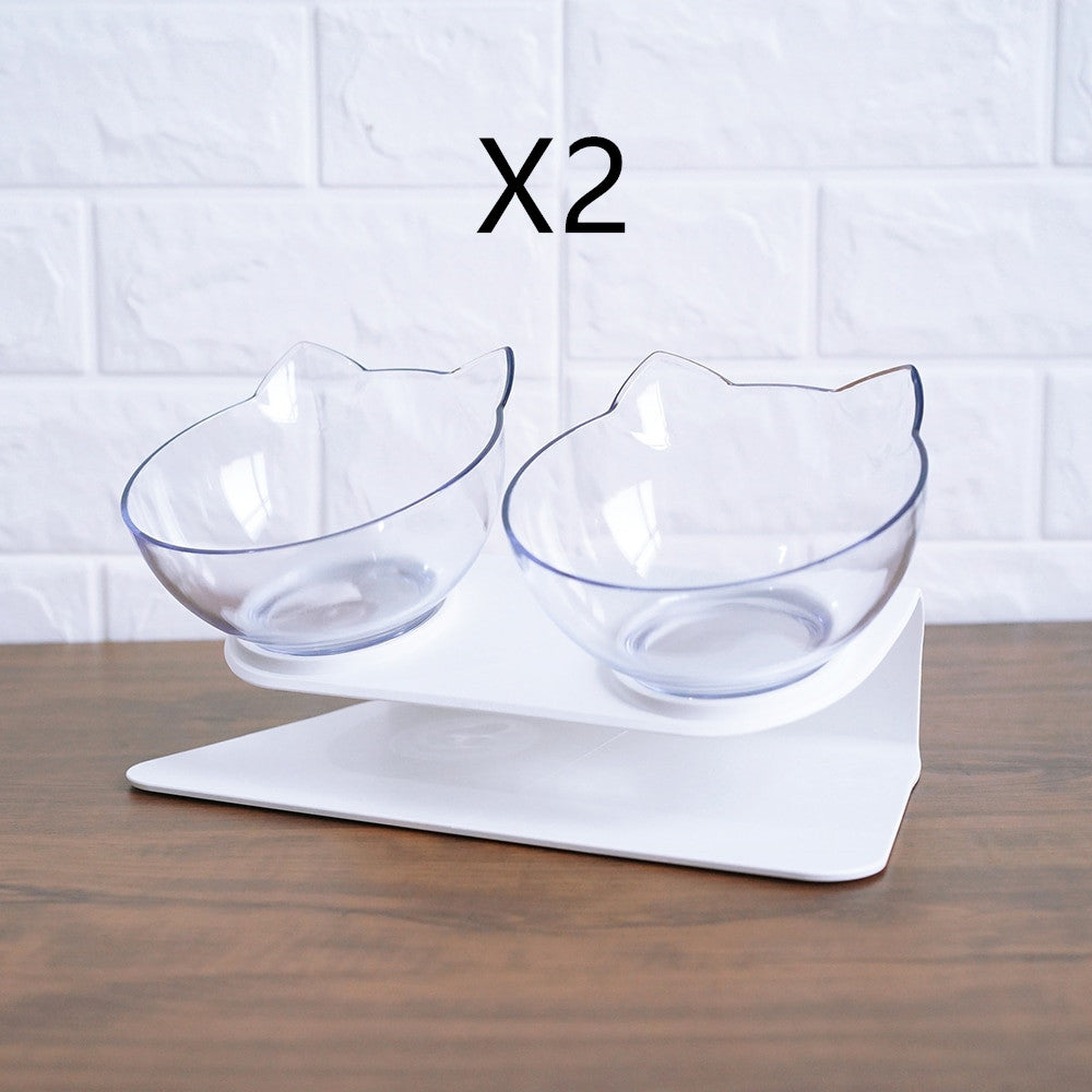 Plato Doble Elevado para Gatos: Cómodo y Saludable