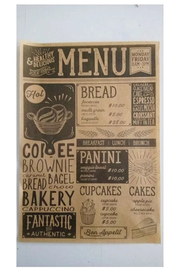 Papel de Cera Vintage: Presenta Comida con Estilo Único