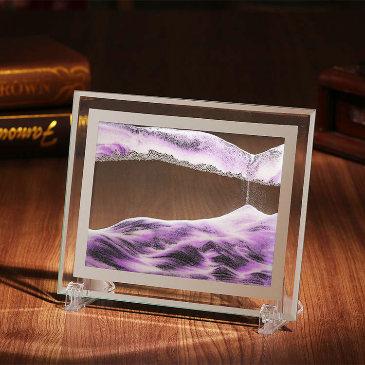 Adorno de Cristal con Arena: Belleza y Tranquilidad en Casa