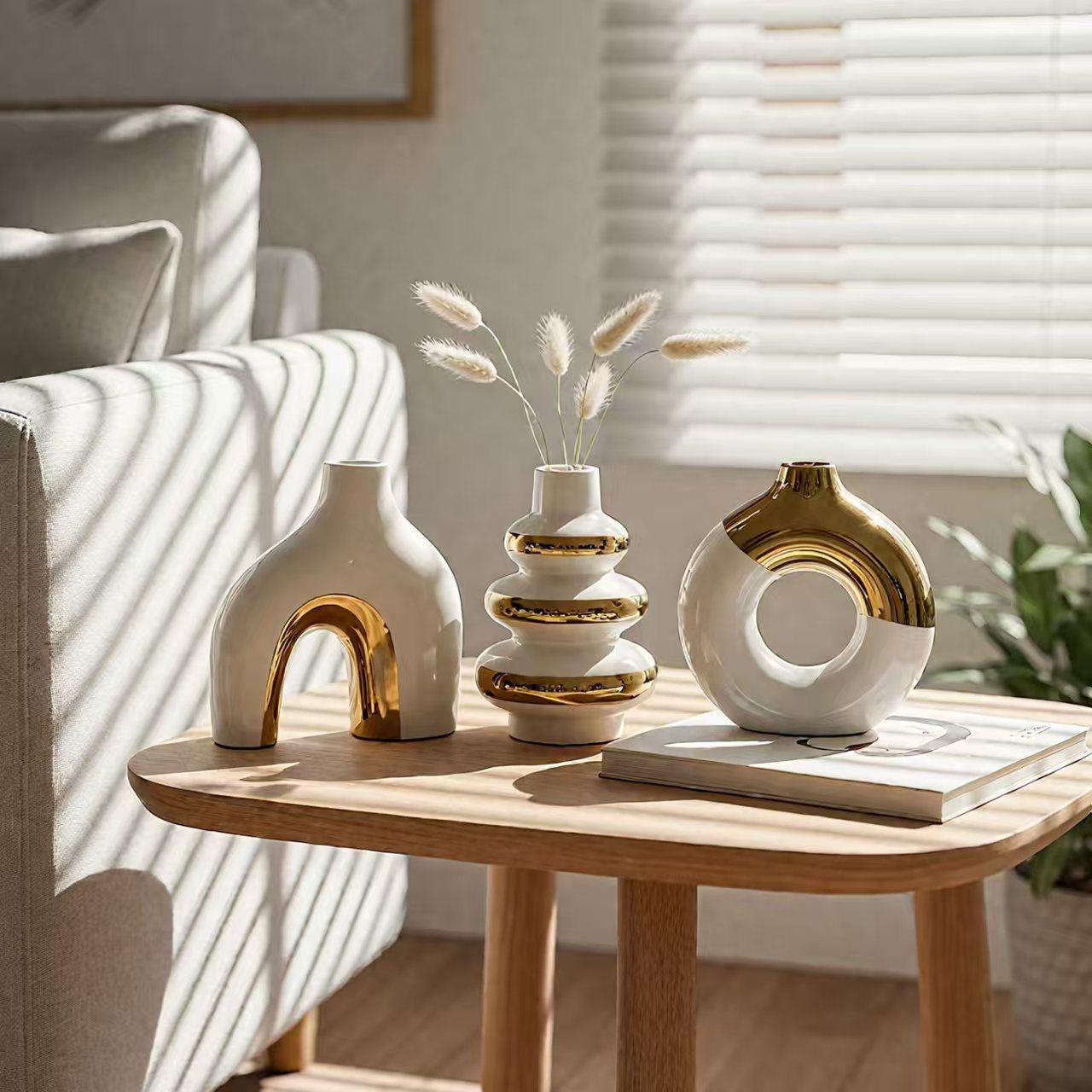 Set de 3 Jarrones Nórdicos: Elegancia Moderna y Lujo