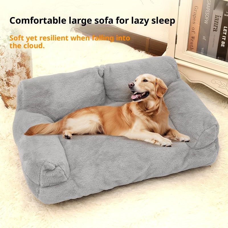 Cama Tipo Sofá para Mascotas, Máximo Confort Diario