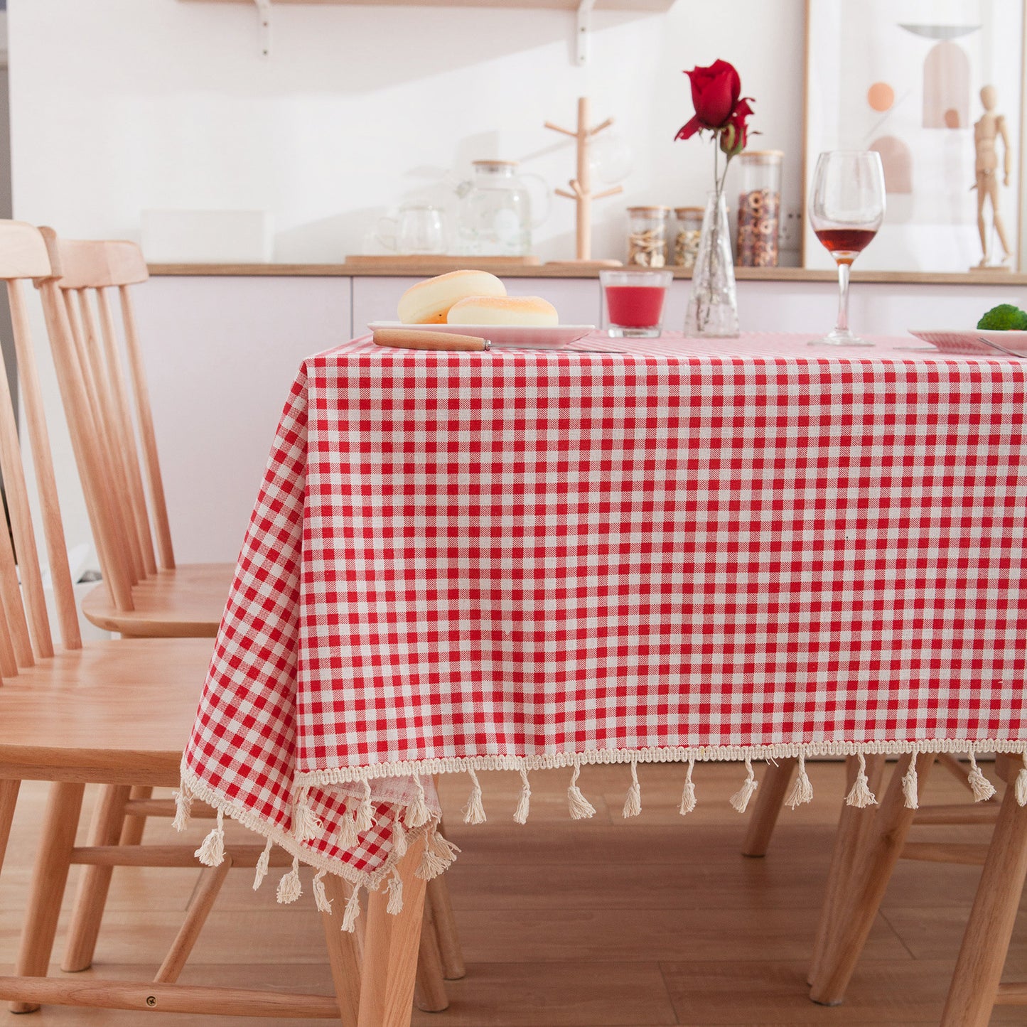 Mantel de Algodón y Lino: Elegancia Diaria en Comedor