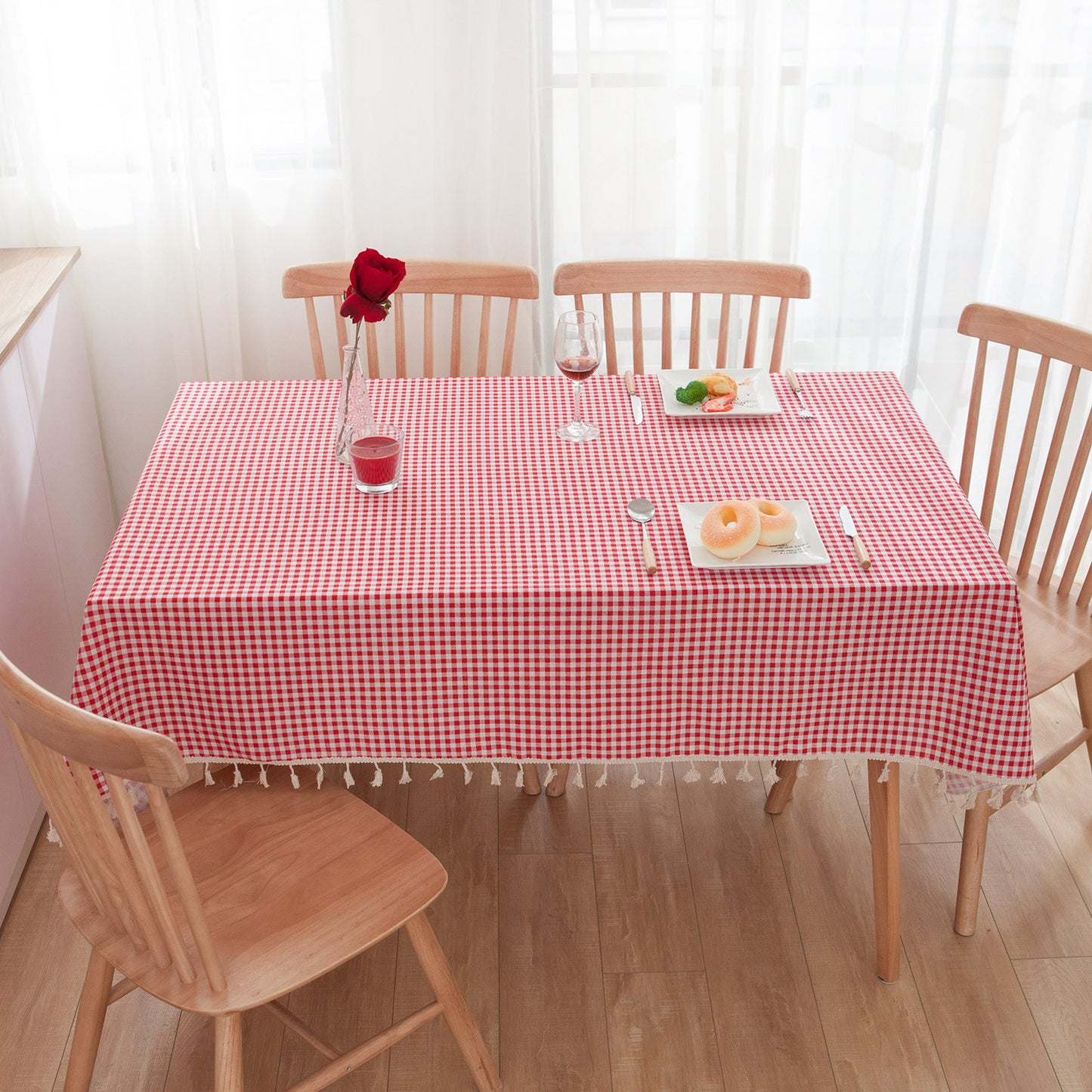 Mantel de Algodón y Lino: Elegancia Diaria en Comedor