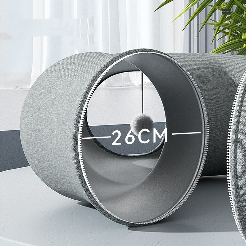 Túnel Plegable Donut para Gatos Curiosos
